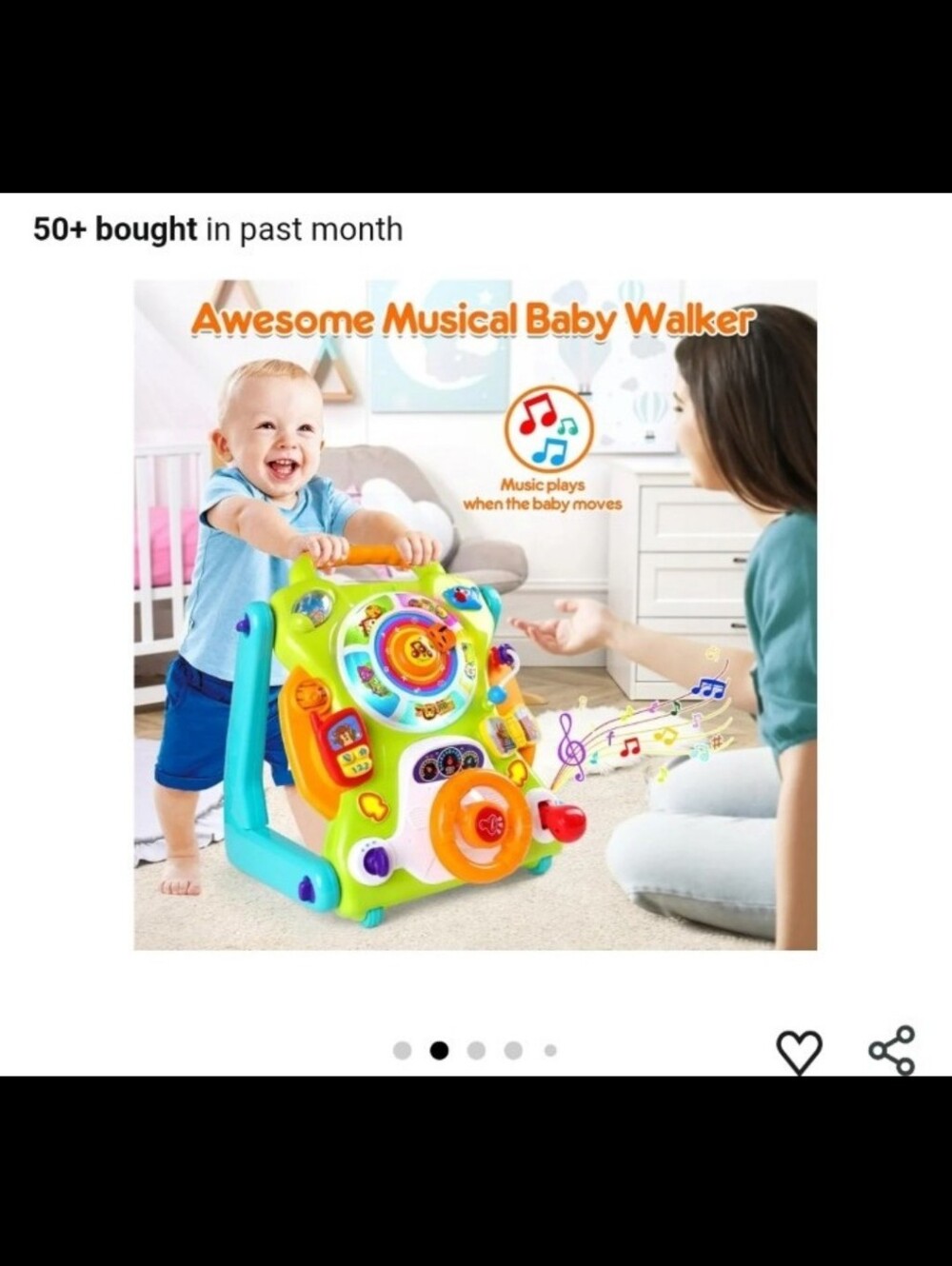 Orwine 3-in-1 Sit To Stand Walker Toy